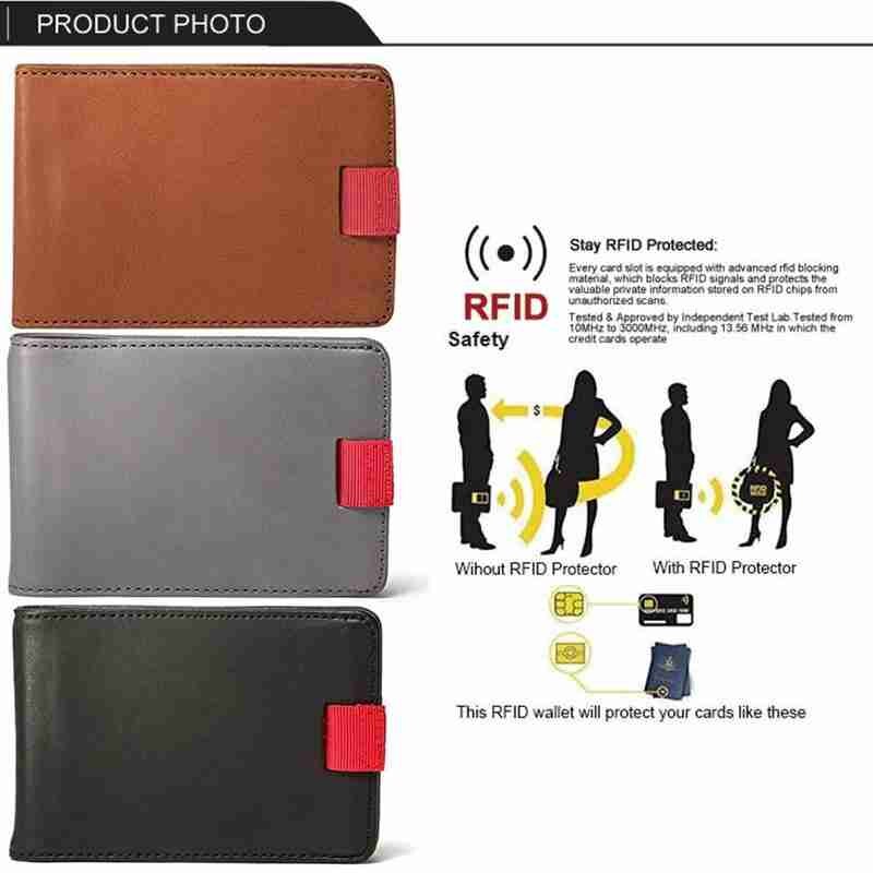 Usd Clip Leather Pull Wallet Usd Clip Card Holder Pull-out Elastic Band Card Bag Pu Leather Female Mini Wallet With Card Holder