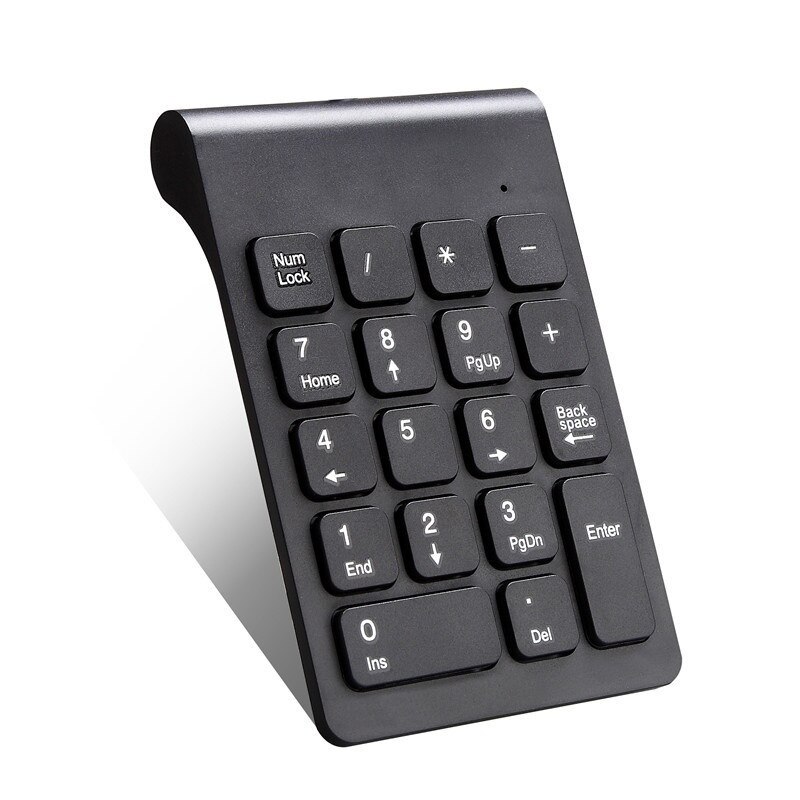 Keyboard 2.4G USB18 Keys Mini Digital Keyboard for Laptop Numeric Keypad Wireless Number Pad: A