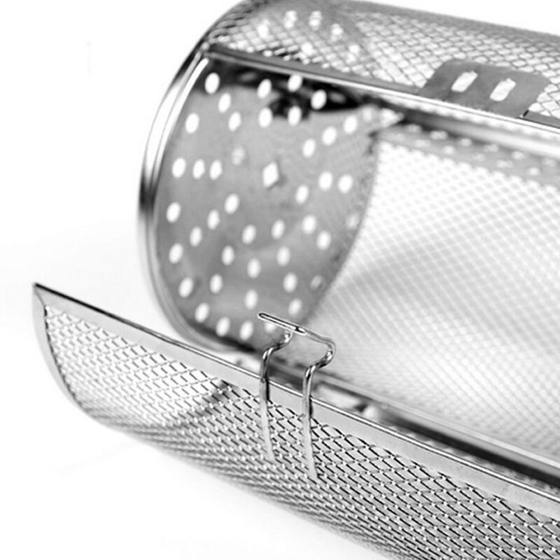 Forno elettrico Universale 12X22CM in Acciaio Inox Tamburo Alla Griglia Gabbia Rotante Forno Netto barbecue Arrosto Chicco di Caffè dado di Noce 29