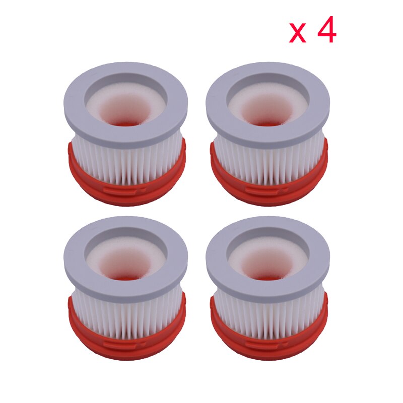 Pennello a rullo filtro Hepa di Ricambio per Xiaomi Dreame V9 V9P V10 Aspirapolvere Tenuto in mano Pezzi di Ricambio di Pulizia della Spazzola Principale: 4pezzi filter