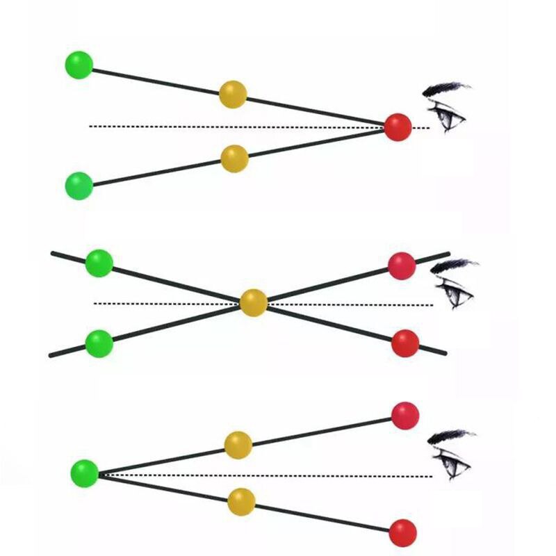 Sports Eye Sight Train Three Beads Brock String Vision Convergence Insufficiency Training Tool Target Pointing Practice