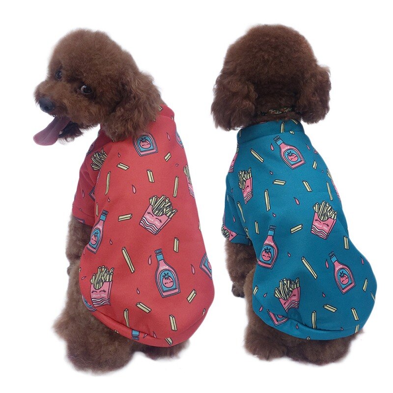 Huisdier Puppy Trui Katoen Fluwelen Ronde Hals Trui Mode Casual Warme Truien Kleding Voor Kleine Middelgrote Honden Herfst Winter