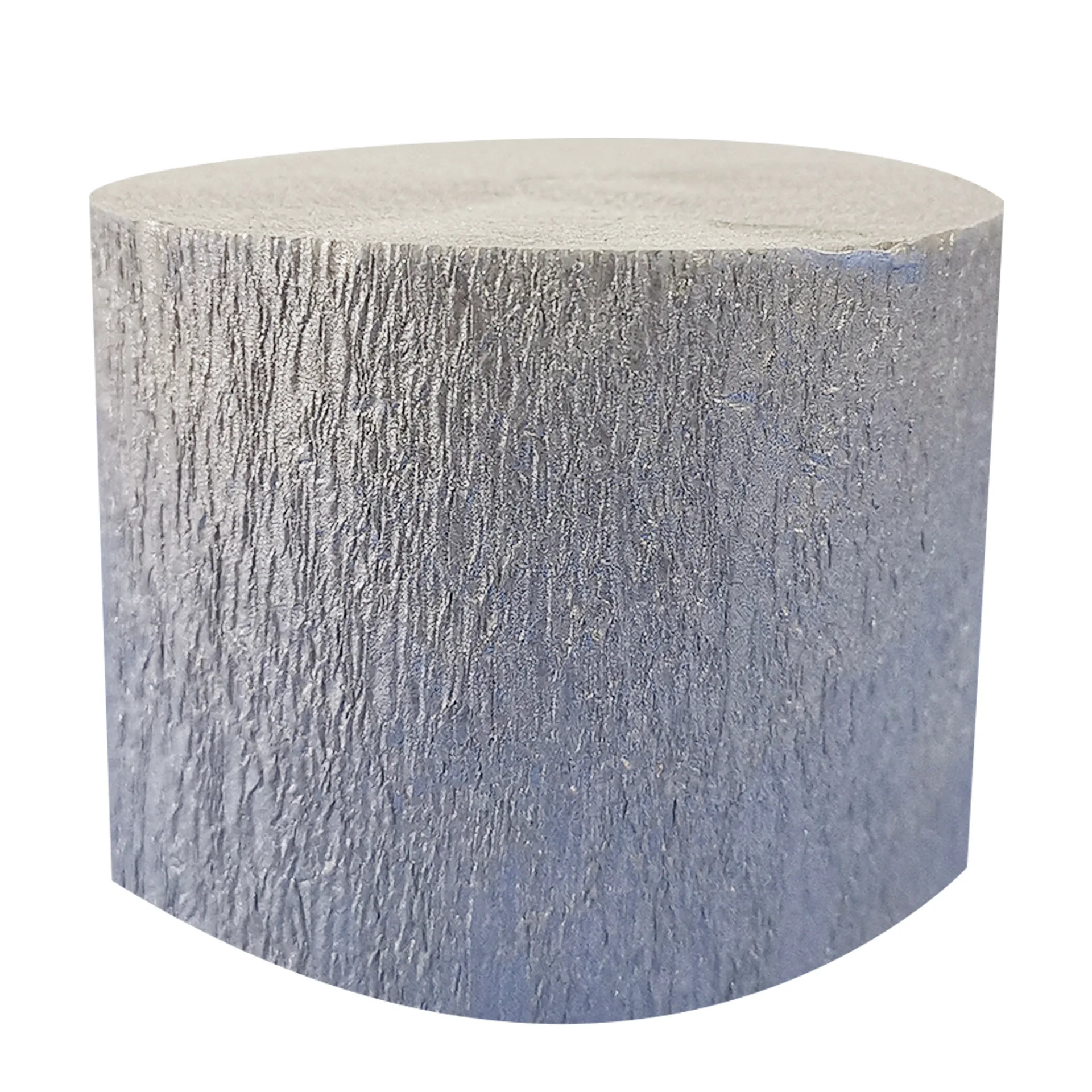 1roll 4.5cm*25 meters Crepe Paper Streamers Tissue Paper Roll Flower Craft Making Birthday Wedding Party Backdrop DIY Decoration: Silver