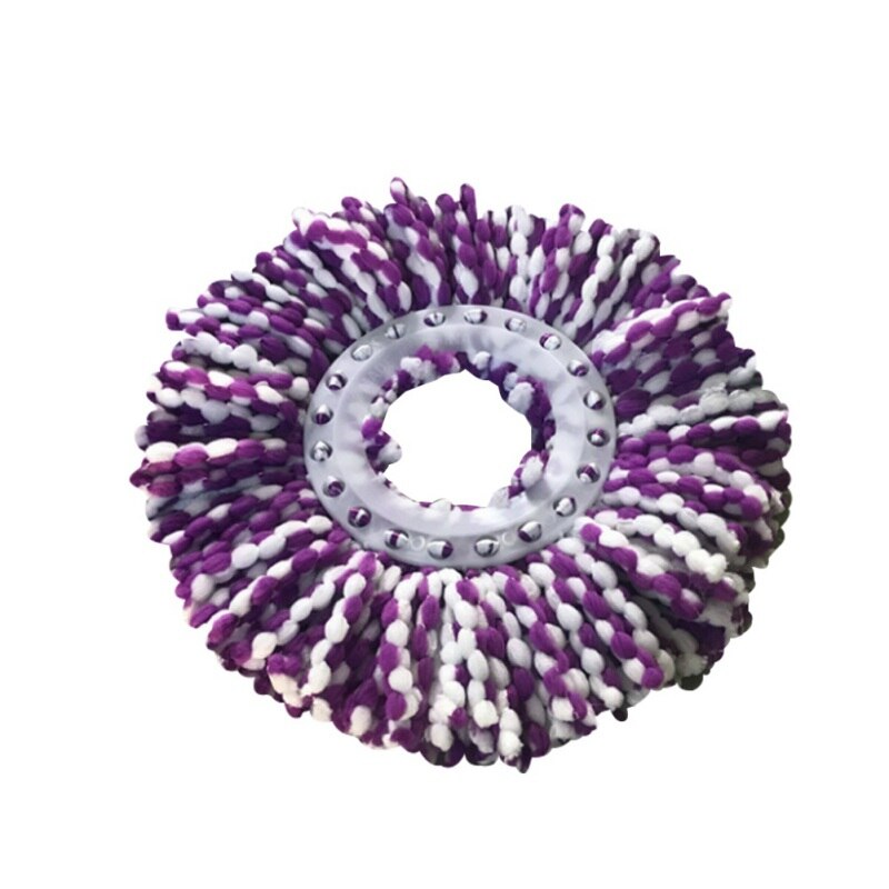 360 Rotating Round Fiber Mop Head Replaceable Microfiber Mop Heads universal circular Super absorbent Mop Refillment: A7