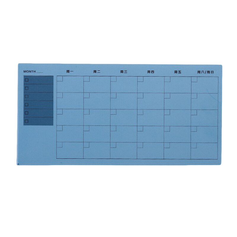Cuaderno Kawaii portátil Agenda A6 diario semanal mensual planificador Colegio suministros organizador estacionario horario: blue