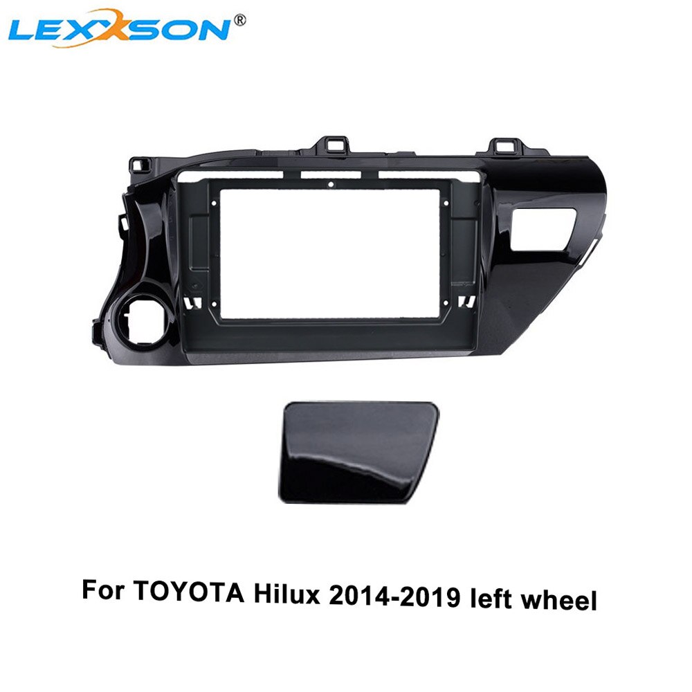 10.1 Inch Car Fascia For TOYOTA Hilux Right / Left Wheel Panel Dash Mount Installation Double Din DVD Frame Trim Kit: only frame left