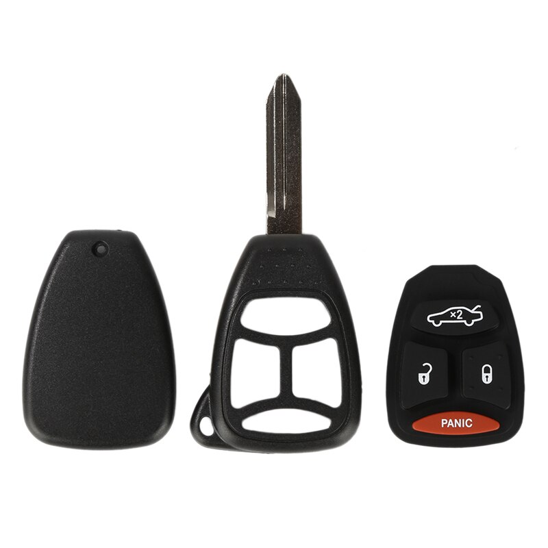 1PCS Durable Black 4buttons Remote Key Fob Shell Case Replacement With Screw For 2005 2006 2007 Jeep Grand Cherokee