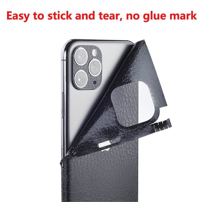 Adesivo modello pelle pelle per iPhone 8 11 12 Plus pellicola posteriore decalcomania per iPhone 11 Pro Max adesivo pelle adesiva