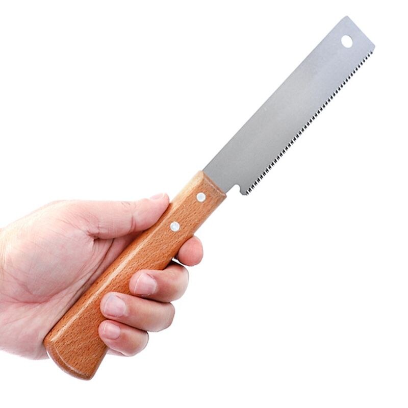 Mini Hand Sharp Practical Saw for Woodworking SK5 Carbon Steel Tenon Fine Tooth Wooden Handle Application for Gardening Woodwork