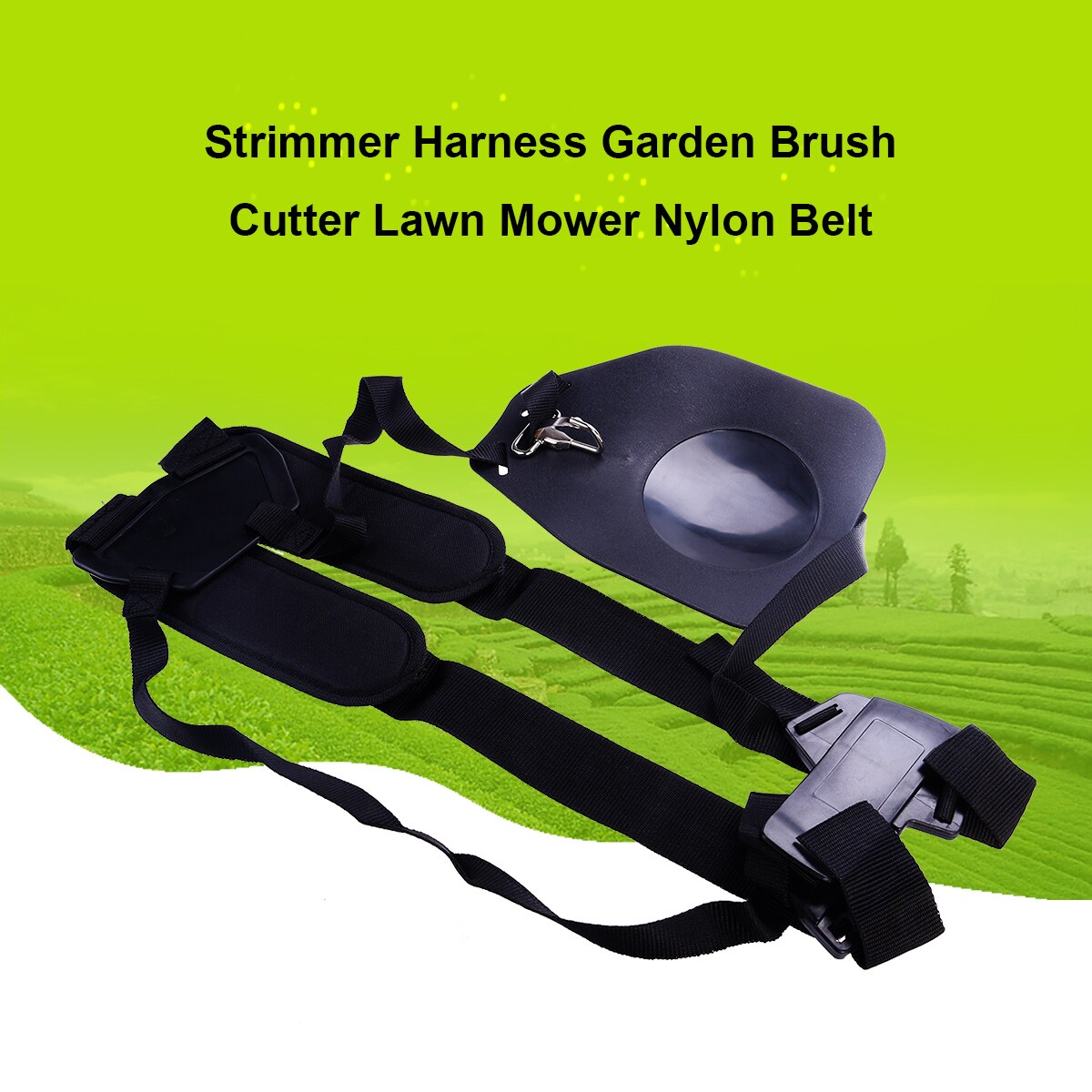 BESTOYARD Comfort Strap Double Shoulder for Brushcutters/ Trimmers/ Strimmer Harness Garden Brush Cutter Lawn Mower Nylon Belt