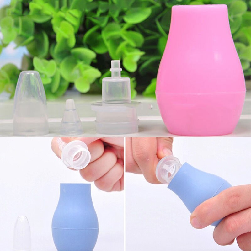 Newborn Silicone Baby Safely Nose Aspirator Toddler Nose Cleaner Infant Snot Vacuum Sucker Soft Tip Cleaner Baby Care Products