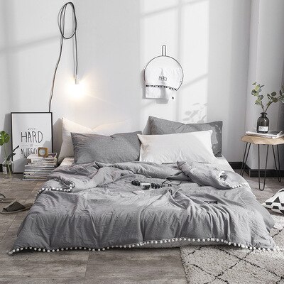 Zachte Worp Deken Met Kleine Bal Decor Gewassen Zachte Warme Cover Airconditioning Quilt Voor Bed: 5 / 150x200cm