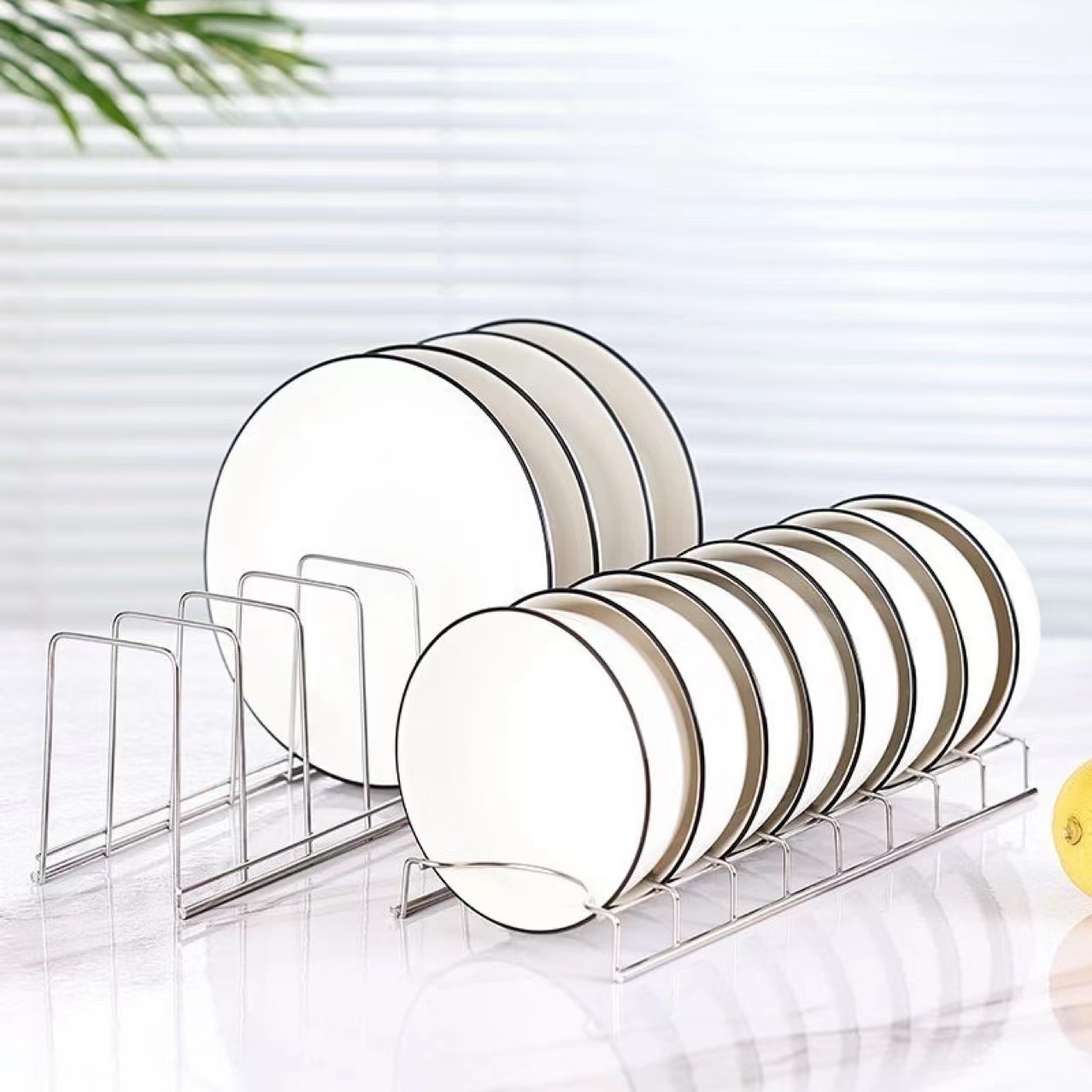 Stainless steel kitchen utensil rack, bowl rack, plate rack, drainage rack, pot cover rack, storage rack, kitchen accessories