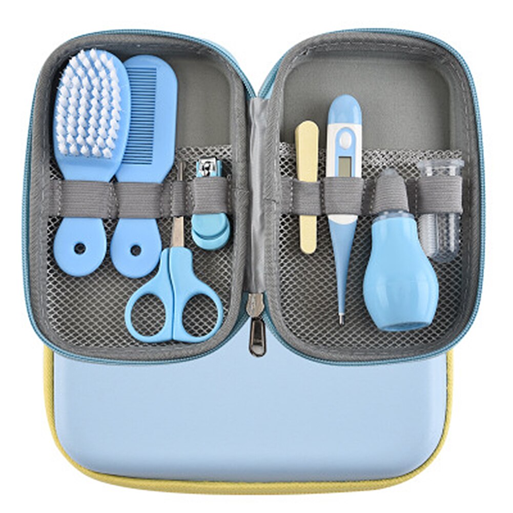8Pcs Baby Care Kit Infant Comb Scissors for Newborn Children Health Devices Set Thermometer Safe Nursery Set