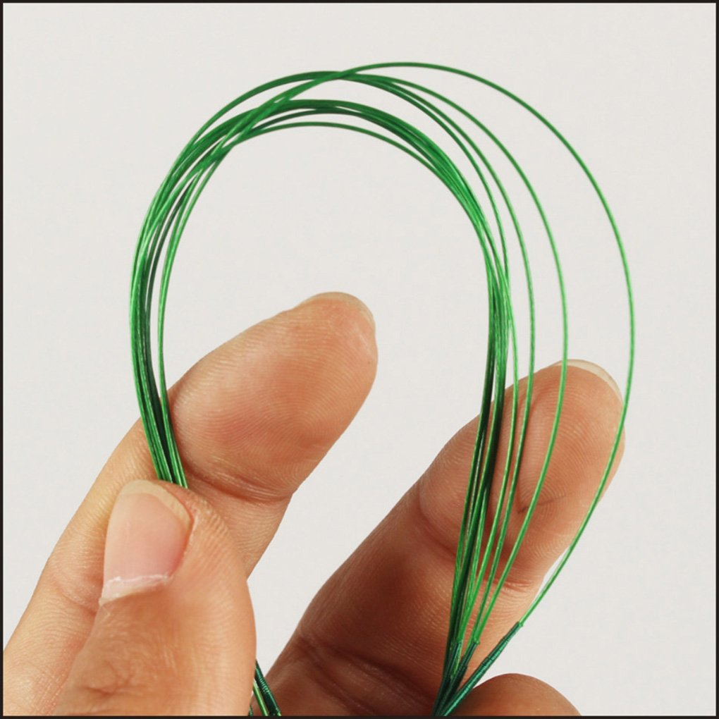 10pcs Fishing Wire Leaders Stainless Steel Braided Trace Spinning Leader Rigs Steel Wire Fishing Line