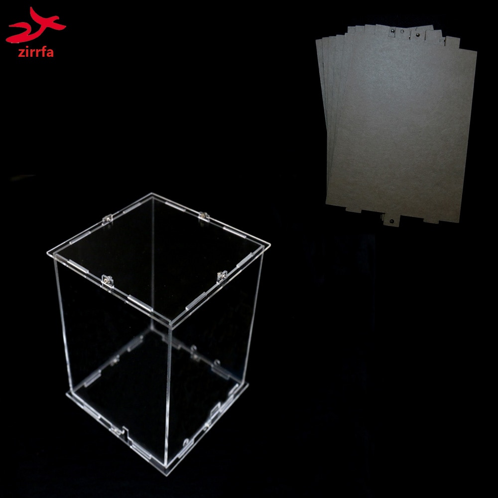 DIY 3D 4 S mini LED Licht cubeeds Acryl case-opmerking: doos alleen met gebruik van onze 3d4, grootte is 8x9x h12 cm