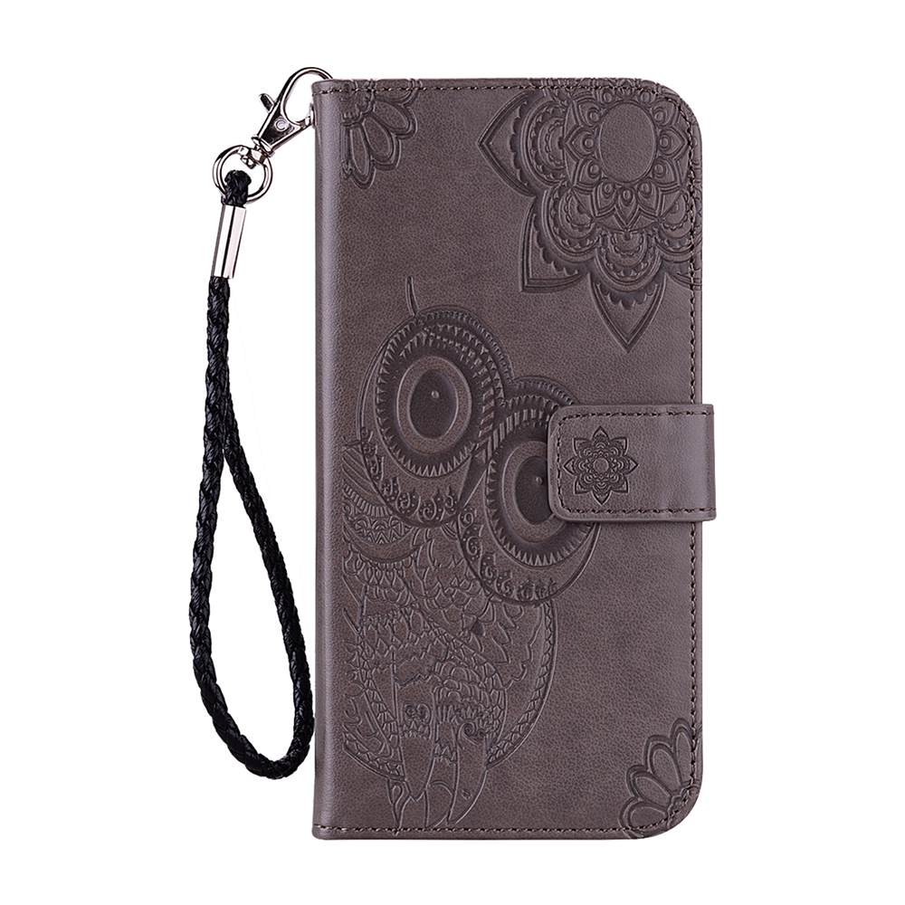 Redmi Note 9 Case 3D Owl Flip Leather Case For Xiaomi Redmi Note 9 6.53 inch Wallet Cover Capa Redmi Note 9 Cove Case: Gray