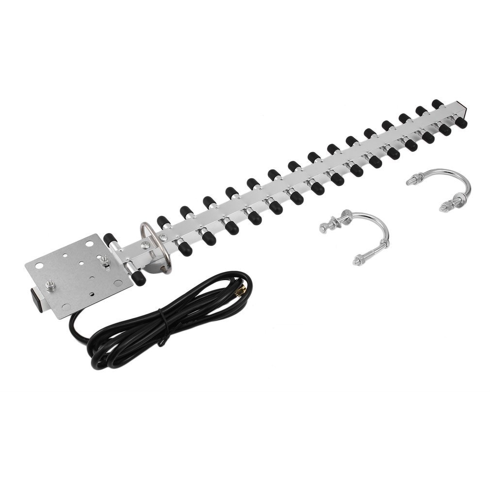 Antenna Yagi esterna 4G ad alto guadagno 25Dbi Antenna direzionale LTE 698-2700 MHz con cavi Rg58 1,5 M SMA maschio ripetore di segnale telefonico  509