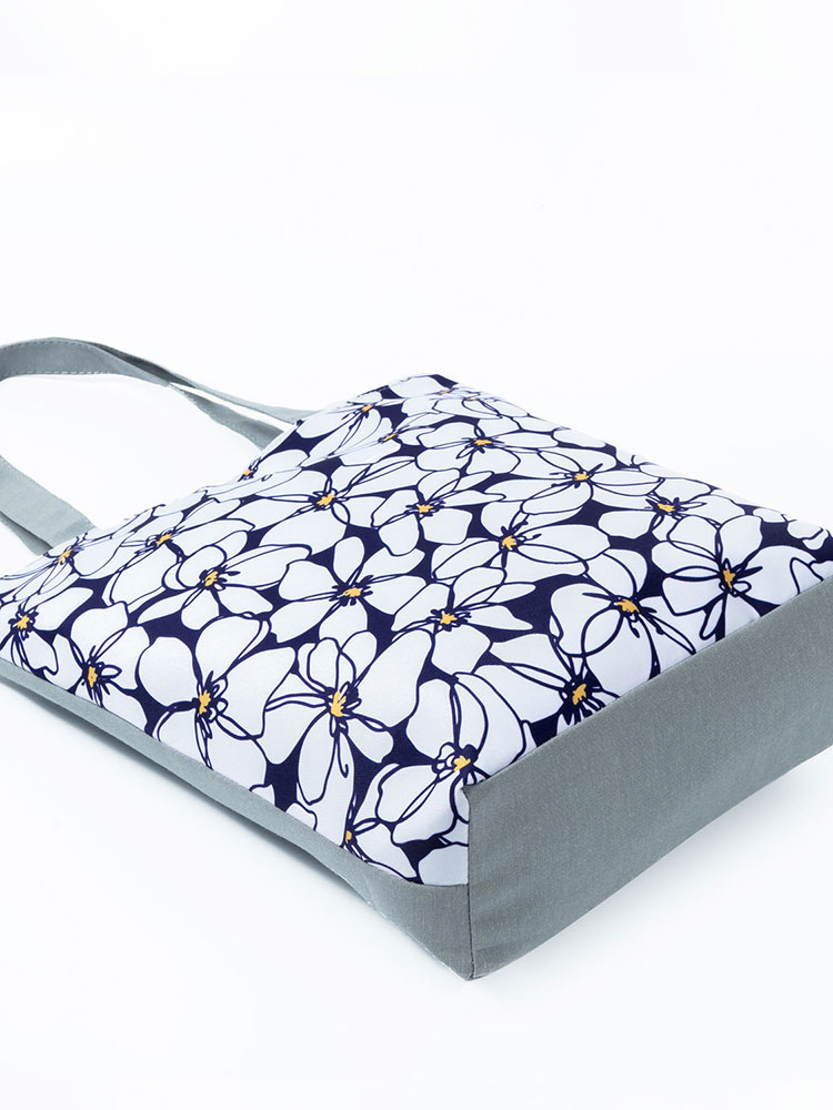 Ziemlich lässig Tote Tasche Alle-Spiel Große Kapazität Blumen- drucken Schulter Taschen Dame Einkaufstasche Mädchen frauen