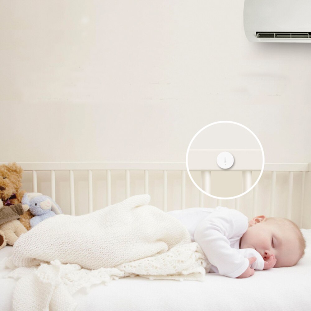 Tuya zigbee temperatuur-vochtigheidssensor, mini-ingebouwde batterij, slimme app voor slimme woningautomatisering, lcd-scherm