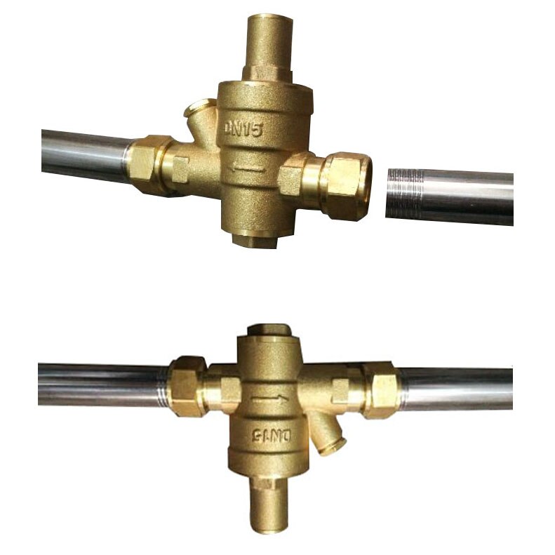 Brass adjustable pressure reducing valve 1/2 inch water pressure regulator reducer