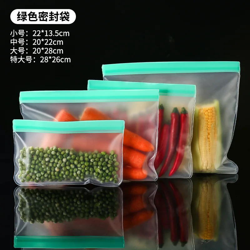 10pcs Silicone Food Storage Containers Leakproof Containers Reusable Stand Up Zip Shut Bag Fresh Bag Food Storage Bag Fresh Wrap: light yellow / 100*80cm
