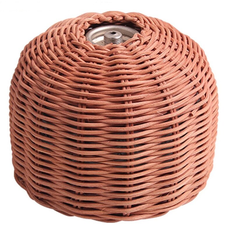 Camping Gas Cylinder Cover Canister Cover Protector Outdoor Camping Gas Fuel Cylinder Storage Bag Multi-function Canister Cover: Coffee S