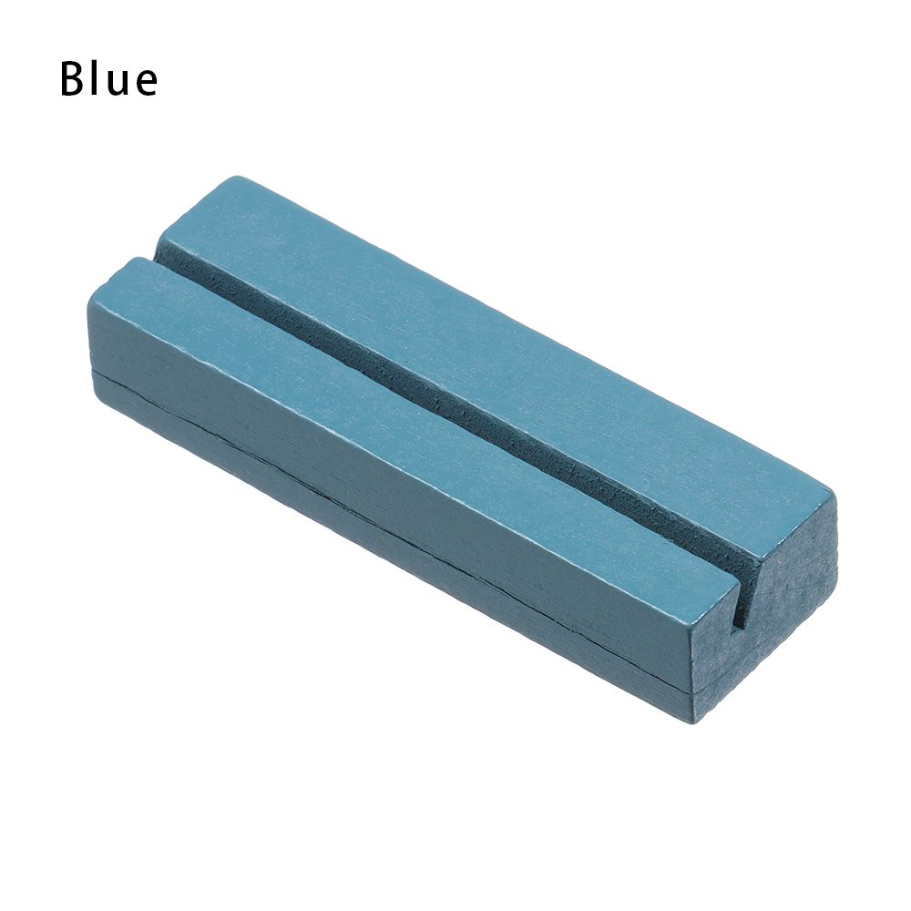 Romantic Wood Table Numbers Holder Place Card Clamps Stand Photos Clips Paper Clamp Picture Cards Display Stand Desktop Decor: Blue