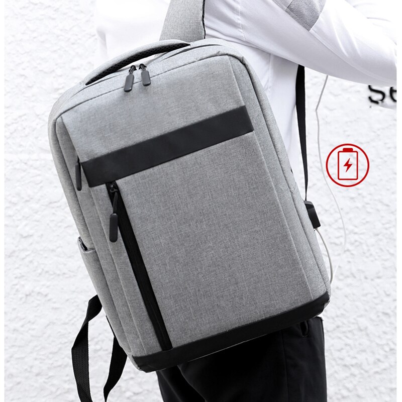 Men's USB Rechargeable Large capacity bale Leisure Travel Multifunctional Backpack Waterproof Men's Business Laptop Classic bags