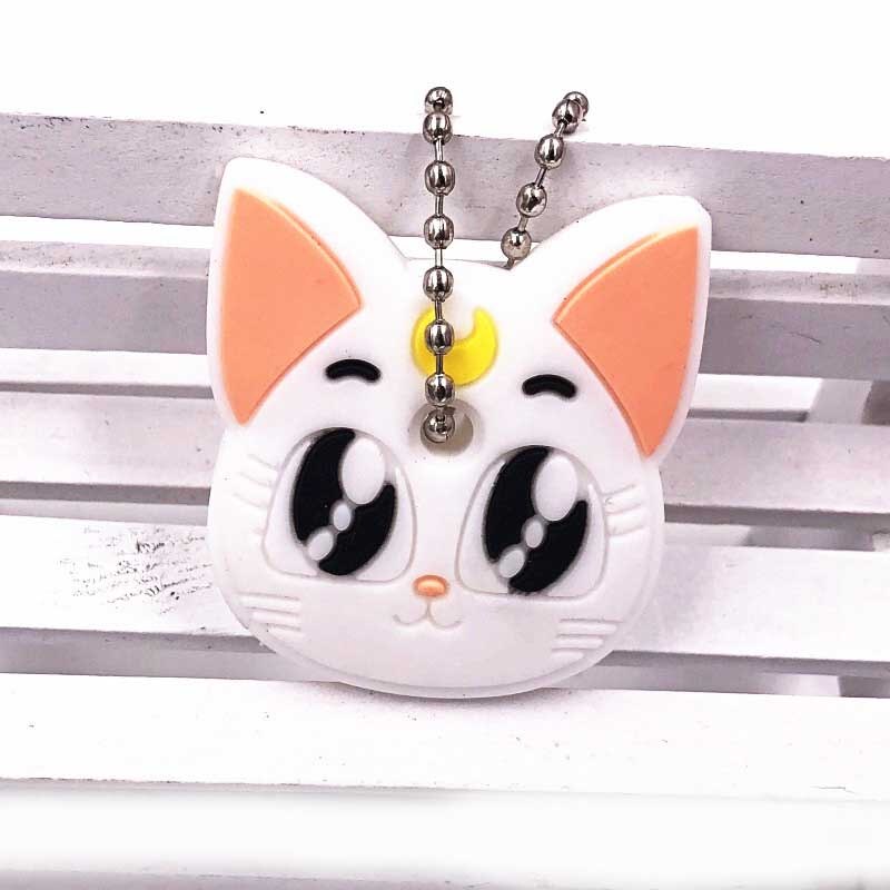 Leuke Cartoon Siliconen Beschermende Key Case Cover Voor Sleutel Controle Stofkap Houder Animatie Cijfers Key Hanger Sleutelhouder: 3