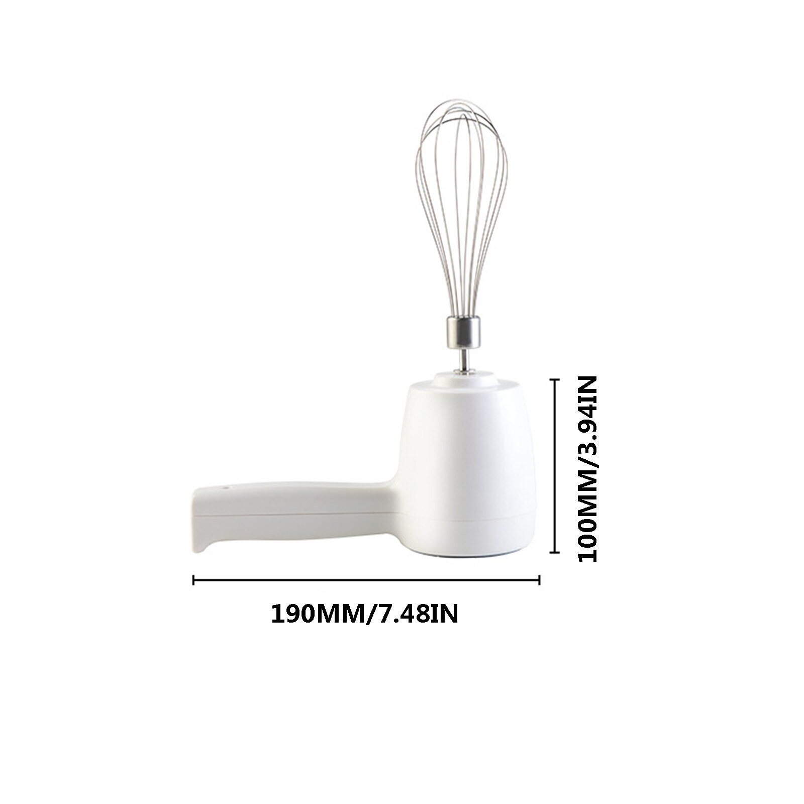 Hand Blender 304 Rvs Automatische Mixer Oplaadbare Bakken Tool Voor Maken Soep/Smoothies/Puree/Babyvoeding/Cake (Wit)