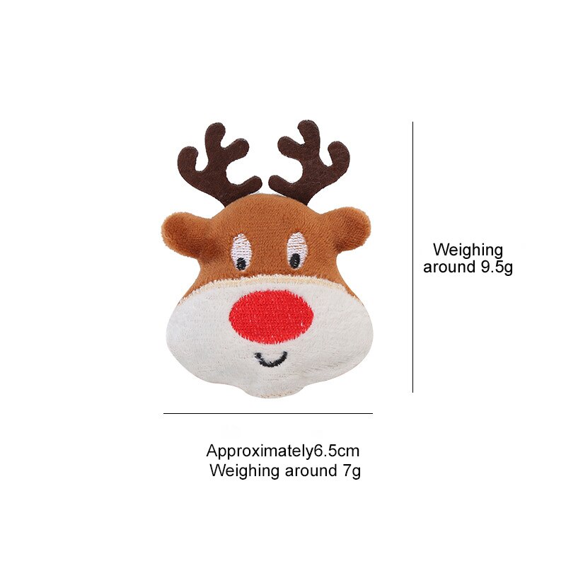 Pet Catnip Christmas Soft Toy Pet Cat Dog Toys Self-excited Play Interesting Bite Soft Toy Cat Bite Fun Decor Toy: Christmas deer