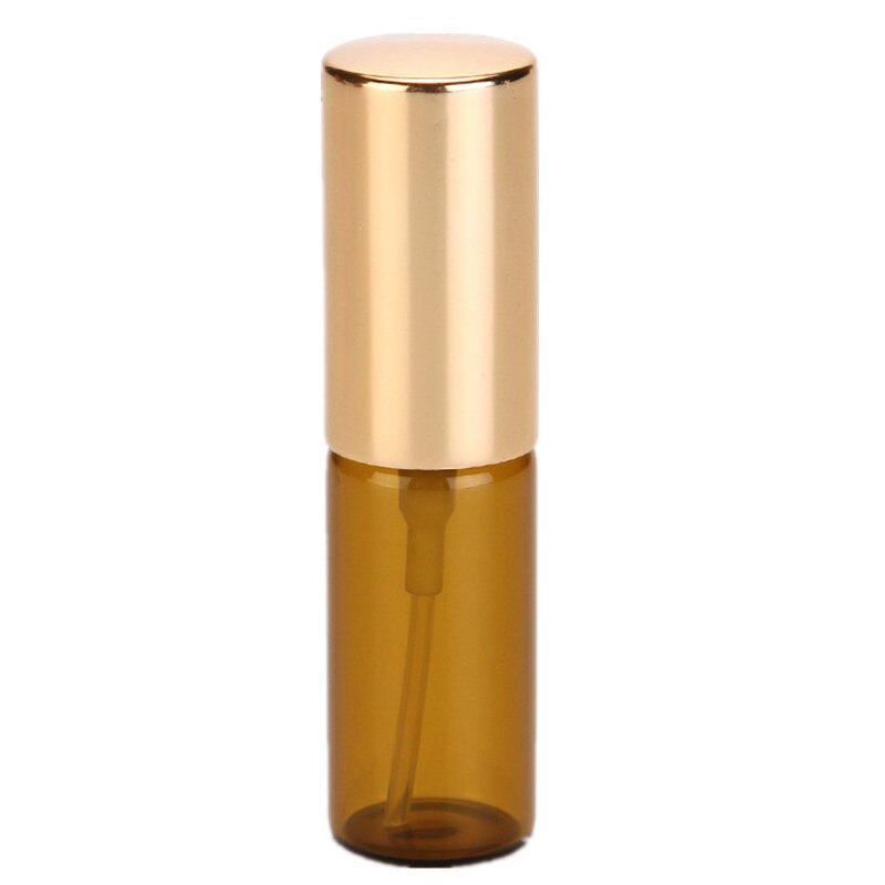 10 stuks/partij 5ml draagbare amberkleurige glazen parfumflesjes, sprayflessen, lege monstercontainers 10ml vernevelaars en hervulbare flessen