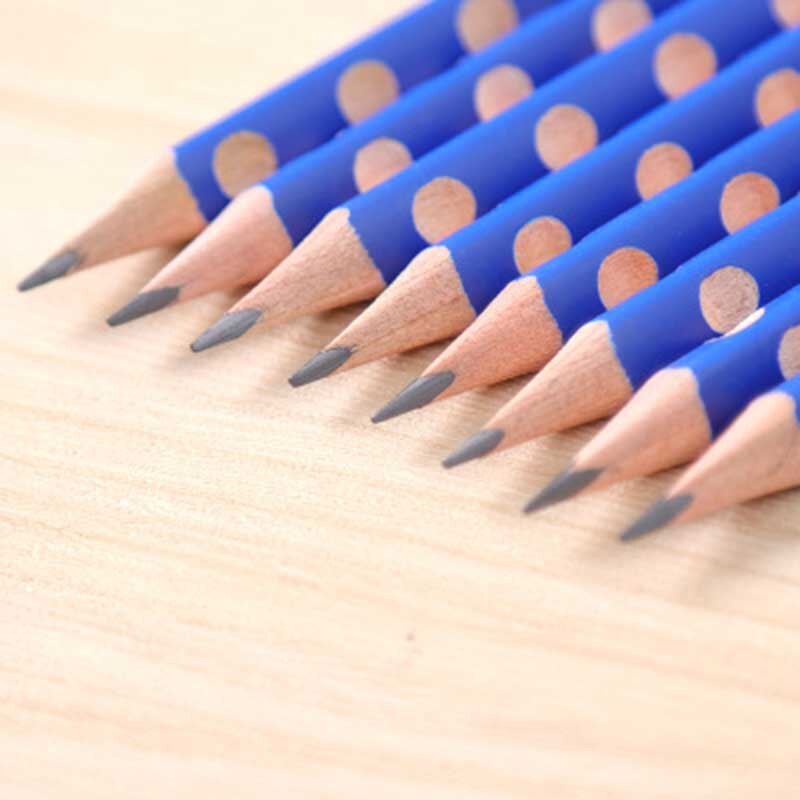 Groove Slanke Driehoek Houten HB Potlood Correctie Schrijven Houding Potlood School Kantoorbenodigdheden Cartoon Gezonde Standaard Potlood: 5pcs loose pack