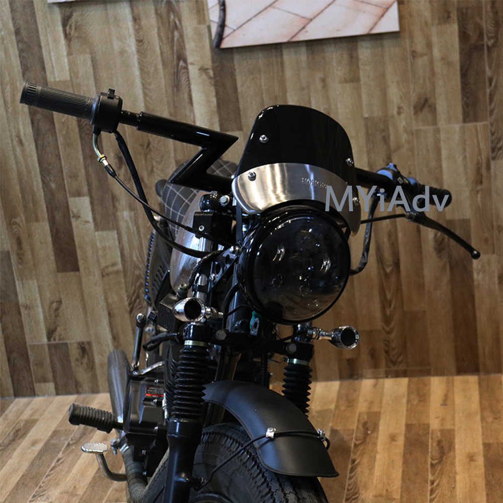 Pare-brise de moto rétro café Racer 5-7 pouces, déflecteur de vent pour Yamaha XJ 400 XJ 600S Diversion XJR 1200