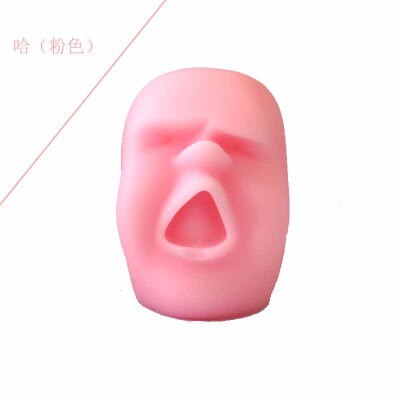 5 Stijlen Leuke Menselijk Gezicht Bal Knijpt Emotie Vent Pop Volwassenen Kids Stress Reliever Stress Relief Speelgoed Fidget Speelgoed Squishy speelgoed: pink 2