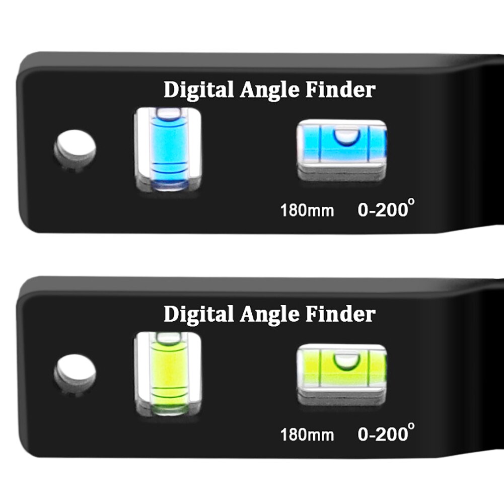 0-180mm 0-200° Digital Meter Level Ruler Angle Inclinometer Angle Ruler Electron Goniometer Protractor Angle Finder Measuring