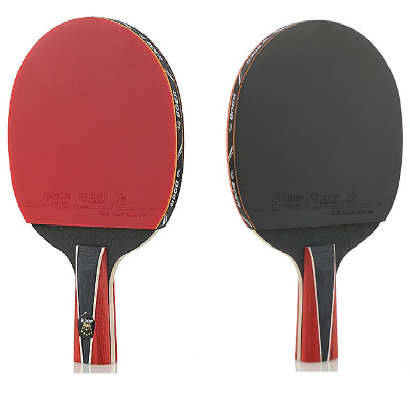 1 pçs profissional 6 estrela ping pong raquete de tênis de mesa bat lâmina de carbono ping pong bat 7-ply paddle tênis de mesa pingpong traing