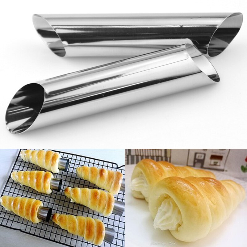 12 kpl ruostumatonta terästä taikina cannoli muotoja elintarvikelaatuisia kerma sarvi muotti kakku sarvi muotti cannoli putket kuoret taikina leivin muotti
