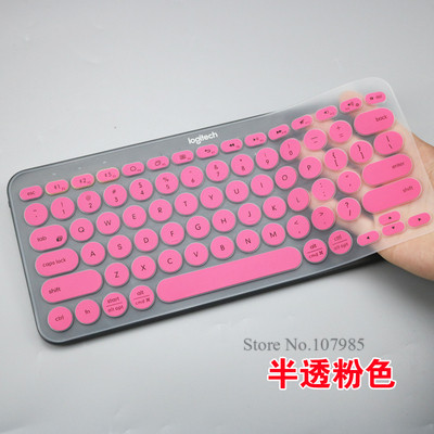 Silikon Tastatur Abdeckung Schutz Film Für logitech K380 K 380 Bluetooth tastatur multi-gerät mechanische haut Schutz: Rosa