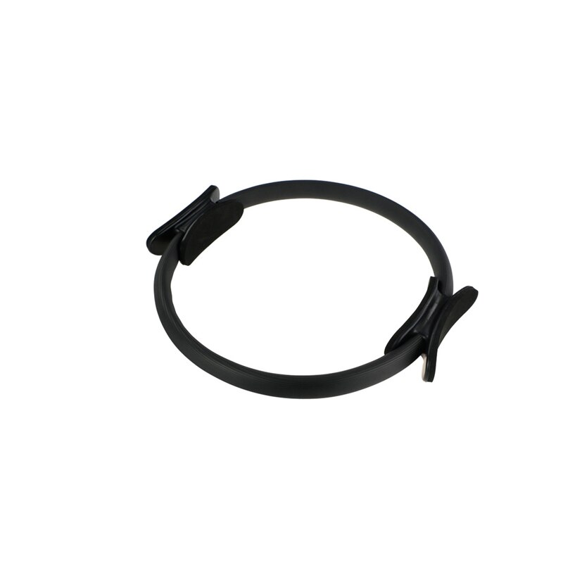 Yoga cirkel pilates ring behagelig sport træning ring kvinder fitness accesoorie kinetisk modstand pilates cirkel: Sort