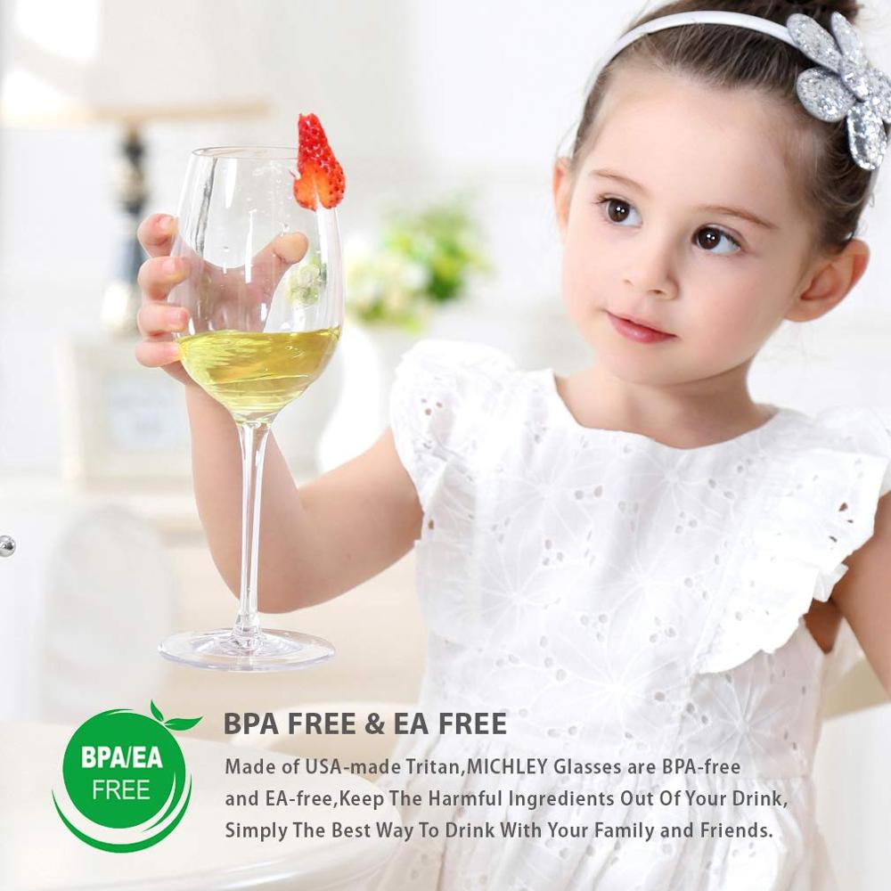HXM 1/2/4/6 uds/set de copas de vino irrompibles Tritan PVC inastillables copas de vino, copas de vino, copas para beber, copas para el hogar, bodas