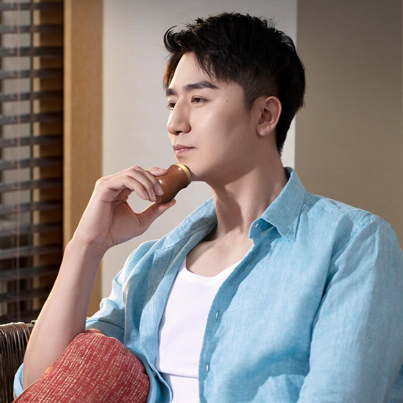 Xiaomi Huanxing Wooden Razor Shaver S50 Electric Rechargeable Mini Single-blade Razor Waterproof Wet Dry Dual Use Beard Shaving