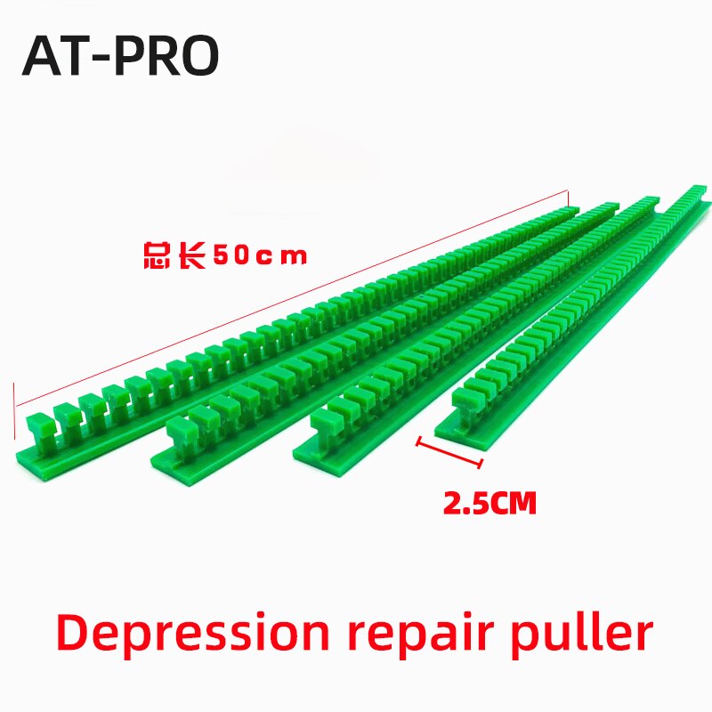 ATPRO Car Paintless Dent Removal Repair Kit Repair Green Pull Row for Dent Hail Dent Repair Tools Kit Long Dent Repair Tools