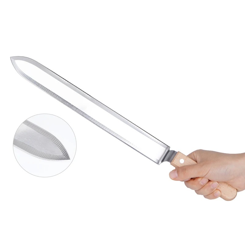 Bijenteelt Gereedschap Bee Honing Ontzegeling Schraapmes Bijenkorf Schraper Apparatuur Cutter voor Imkerbenodigdheden: Light Grey