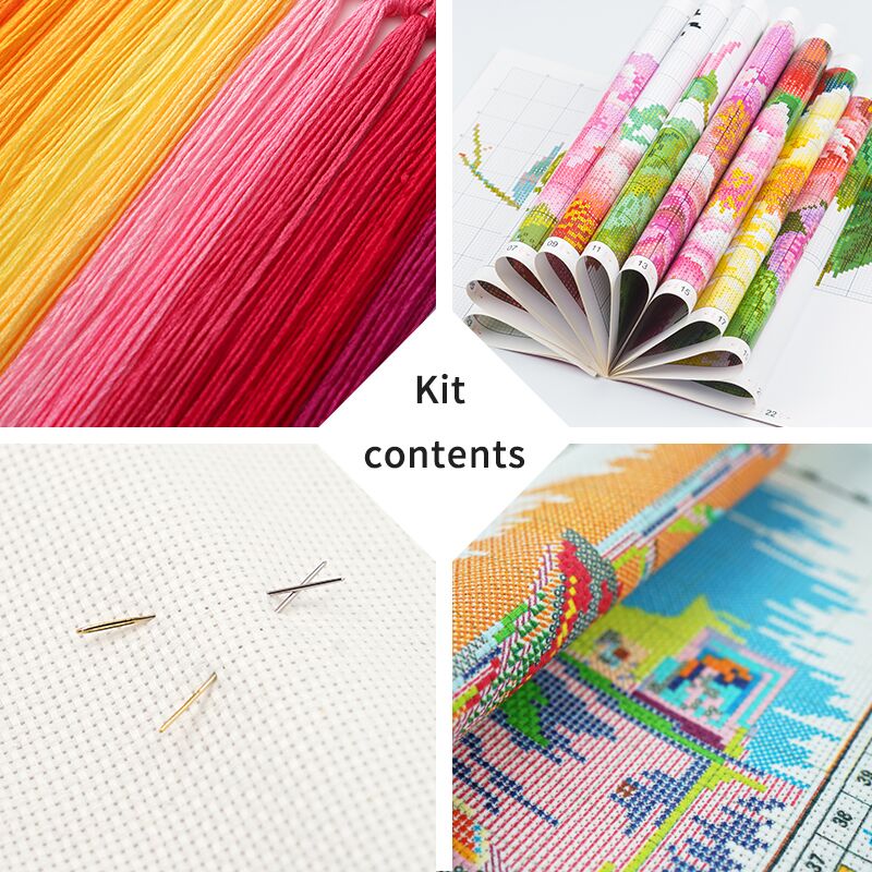 la gioia domenica timbrato kit punto croce volpe modelli animali 11CT 14CT tela stampata fai da te ricamo ricamo impostato di decorazioni per la casa