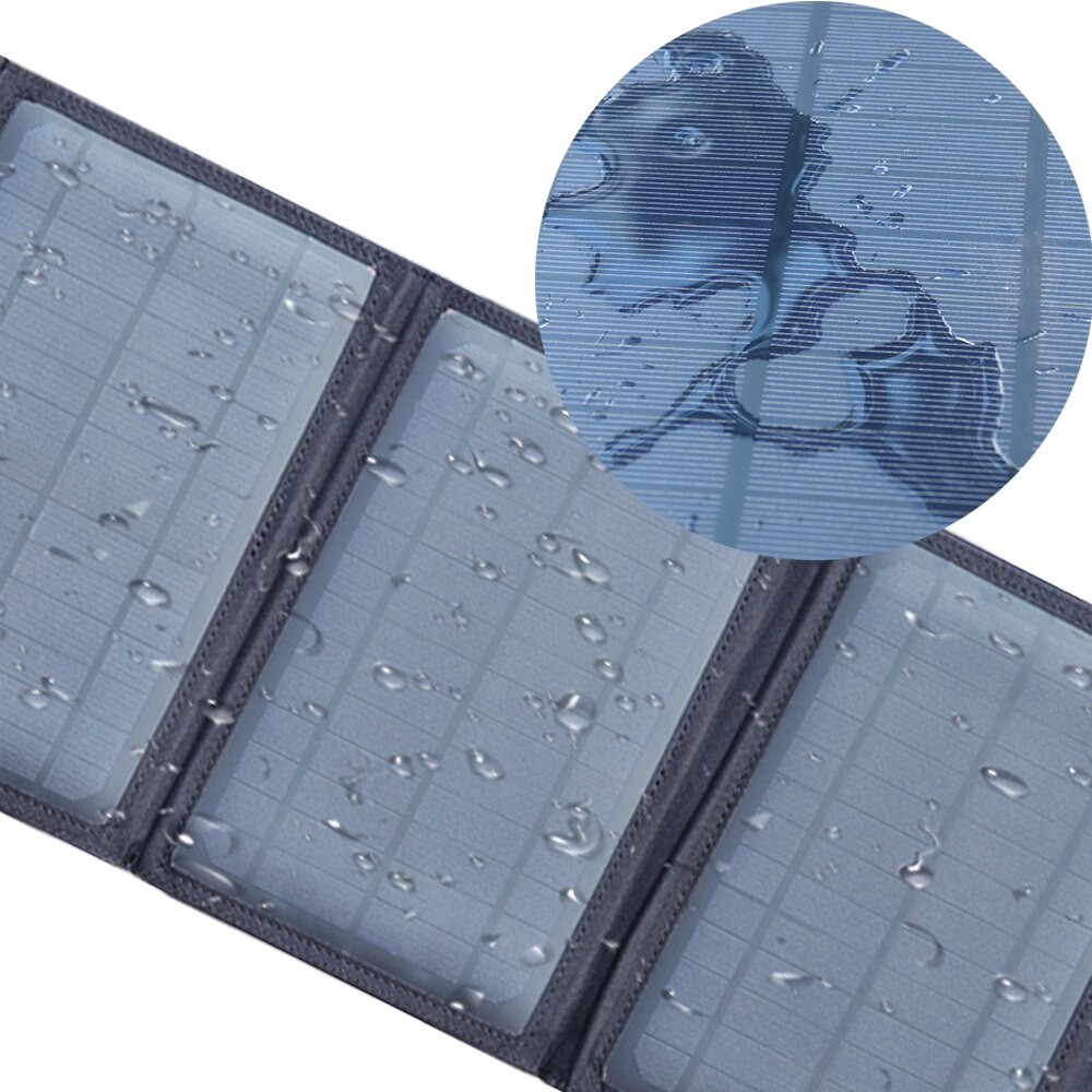 solar panel 5v USB folding foldable protable solar cell charger 15w 25w for mobilephone powerbank light camping outdoor hiking