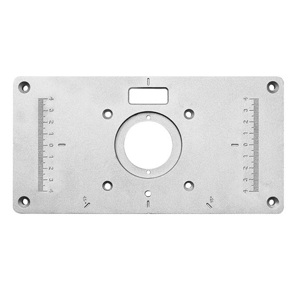 Router Tafel Plaat 700C Aluminium Router Tafel Insert Plaat met 4 Ringen Schroeven voor Houtbewerking Bankjes