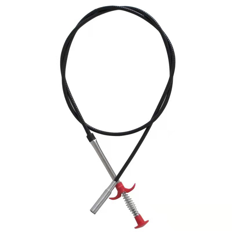 Tuyau de nettoyage d'évier de cuisine, piston et éviers, débouchage des toilettes d'égout avec poignée de maintien, approvisionnement d'usine, déboucheur de micro à quatre mâchoires: BLEU CIEL