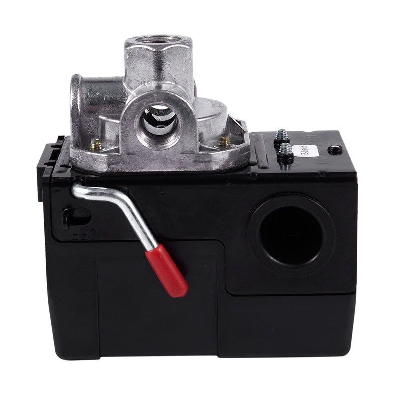 CSS 5-8Kg 4-Puertos 26 Amp Válvula de Control de presión compresor de aire de alta resistencia negro controlador de Presión Automático